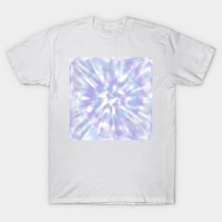 Light Blue and Light Purple Tie Dye - Aesthetic Pale Blue, Mauve, Lilac T-Shirt